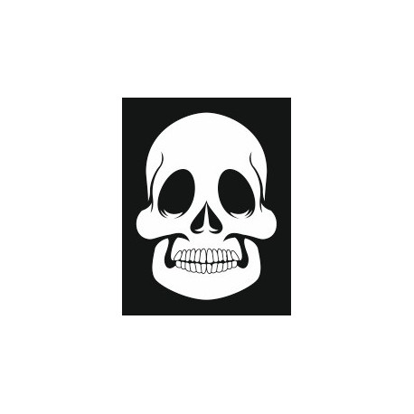Autocollant muraux Tête de mort voiture