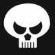 Sticker Tête de mort design