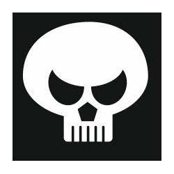 Sticker Tête de mort design