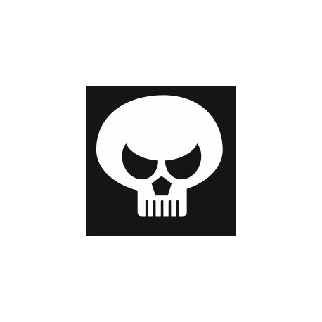 Sticker Tête de mort design