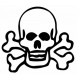 Sticker Tête de mort