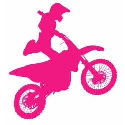 Autocollant Moto cross déco chambre