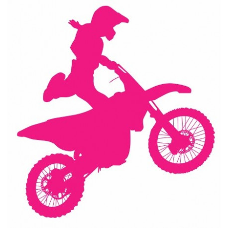 Autocollant Moto cross déco chambre