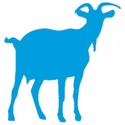 Sticker Chèvre silhouette mural