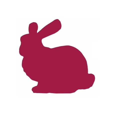 Sticker Lapin silhouette mural