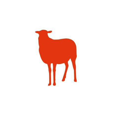 Sticker Mouton silhouette mural