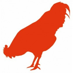 Autocollant Coq