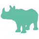 Autocollant mural Rhinocéros