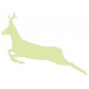 Sticker Biche saut deco