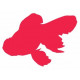 Sticker Poisson rouge mural