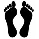 Autocollant Pieds
