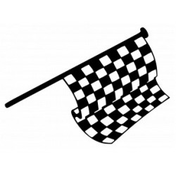 Sticker Drapeau damier