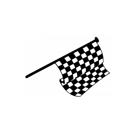 Sticker Drapeau damier
