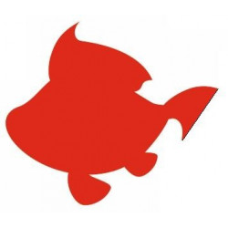 Sticker Poisson mural silhouette