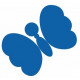 Sticker Papillon silhouette