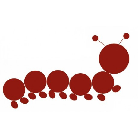 Autocollant mural Chenille