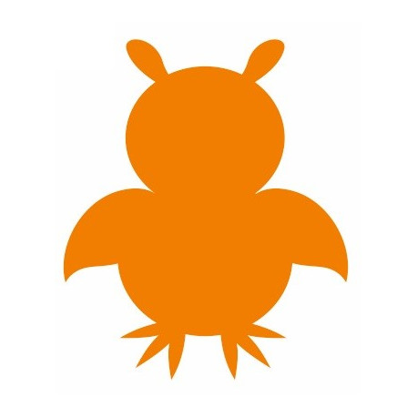 Autocollant Hibou silhouette