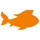 Autocollant mur Poisson