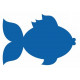 Sticker mural Poisson deco