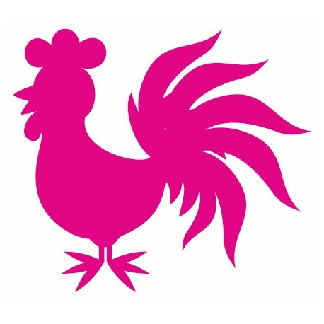 Autocollant mural Coq