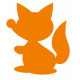 Sticker mural Renard