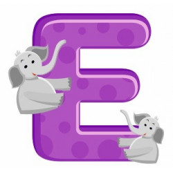 Sticker - Lettre E REFH206