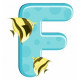 Sticker - Lettre F REFH207