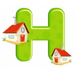 Sticker - Lettre H REFH209