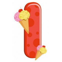 Sticker - Lettre I REFH210