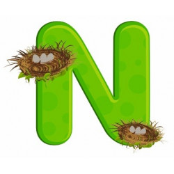 Sticker - Lettre N REFH215