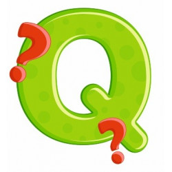 Sticker - Lettre Q REFH218