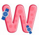 Sticker - Lettre W REFH224