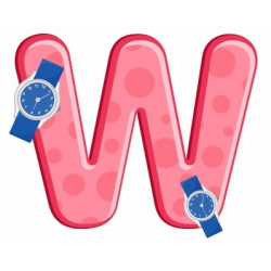 Sticker - Lettre W REFH224