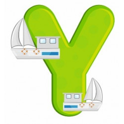 Sticker - Lettre Y REFH226