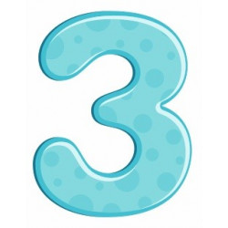 Sticker - Chiffre 3 REFH231