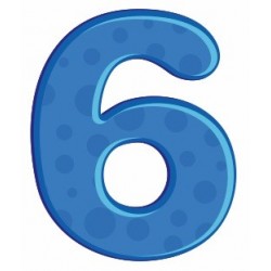 Sticker - Chiffre 6 REFH234