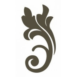 Sticker Fleur Arabesque feuillage