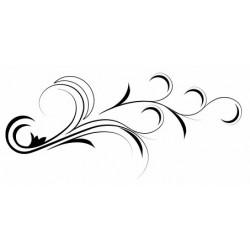 Autocollant Fleur Arabesque