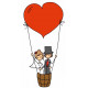 Sticker - Mariage montgolfière (REFH663