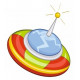 Sticker Soucoupe volante