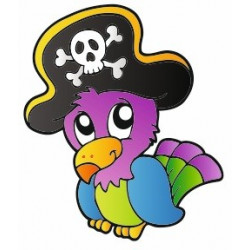 Sticker - Pirate Perroquet (REFH687