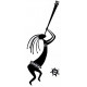 Sticker - Afrique danse flute (REFH698