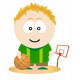 Sticker - Joueur de Basquetball (REFH706