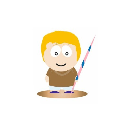 Sticker - Joueur de Lancer de javelot (REFH711