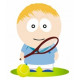 Sticker - Joueur de Tennis (REFH719