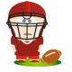 Sticker - Joueur de Rugby (REFH724