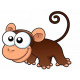 Sticker mural Singe