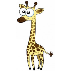Autocollant mural Girafe