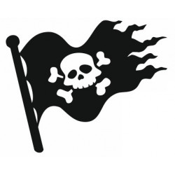 Sticker - Drapeau de pirate (REFH760