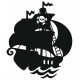 Sticker - Bateau de pirate (REFH766